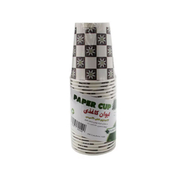 لیوان کاغذی دورفین گنجایش 220 میلی لیتر بسته 24 عددی