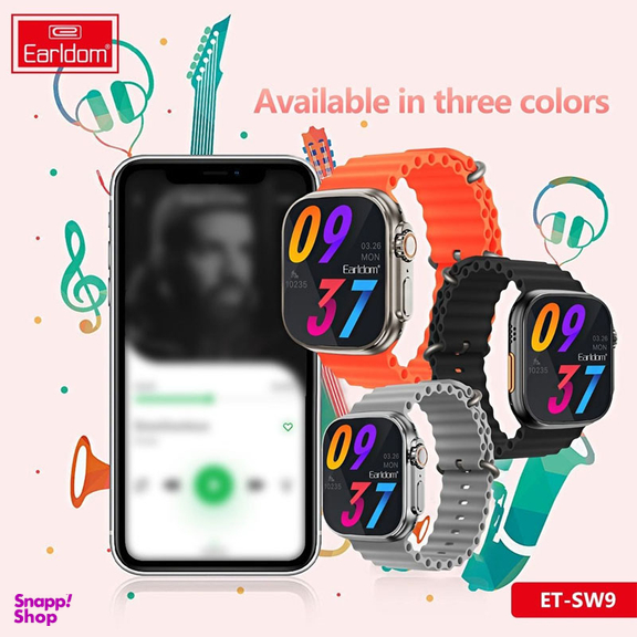 ساعت هوشمند ارلدام مدل ET-SW9 به همراه ایرفون بلوتوثی AirPod 2 Pro
