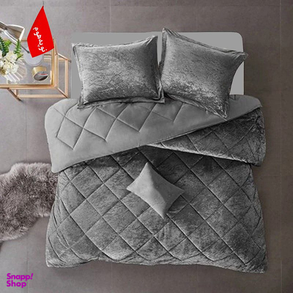 سرویس روتختی دو نفره 7 تکه نوپه هوم کد M37 به همراه روبالشی طرح دار