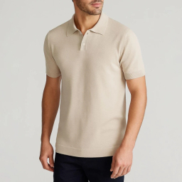 پولوشرت آستین کوتاه مردانه مدل GD-s-16165581 رنگ کرم