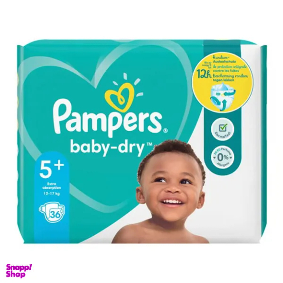 پوشک کودک پمپرز مدل Baby Dry بسته 36 عددی