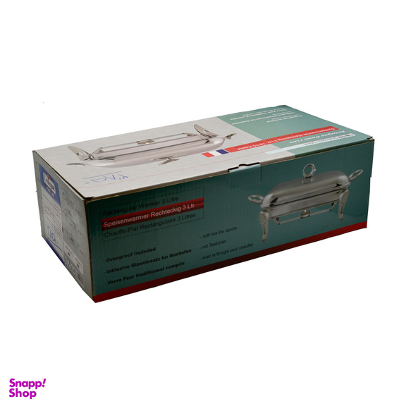 سوفله خوری یونیک مدل مستطیل B کد 3850 به همراه وارمر