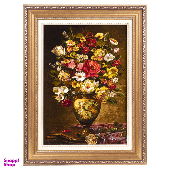 تابلو فرش دستباف سی پرشیا مدل گل در گلدان کد 903507