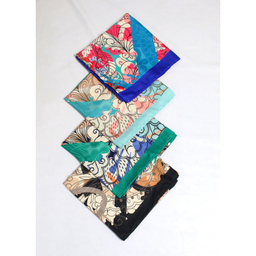 روسری زنانه آنالیا مدل ابریشم مزونی کد 9071