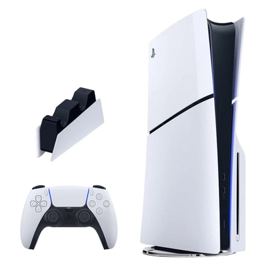 کنسول بازی سونی مدل PlayStation 5 Slim ظرفیت یک ترابایت ریجن 2016A اروپا به همراه پایه شارژر