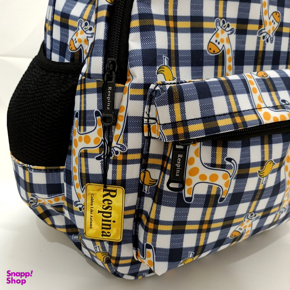 کیف مدرسه رسپینا مدل زرافه giraffe به همراه جا مدادی