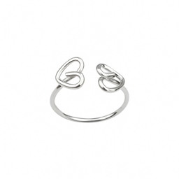 انگشتر نقره زنانه مدل قلب کد 92