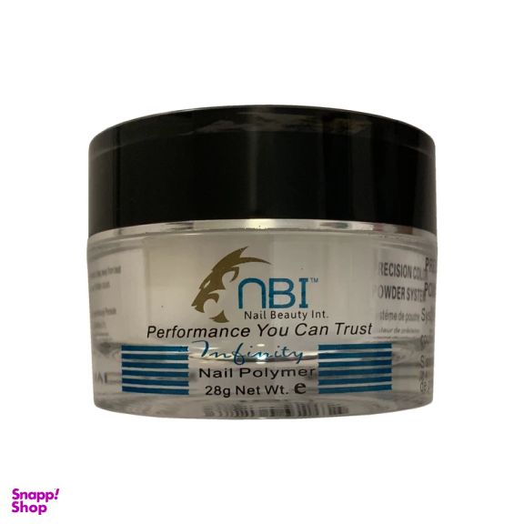 پودر کاشت ناخن ان بی آی مدل Clear حجم 28 گرم