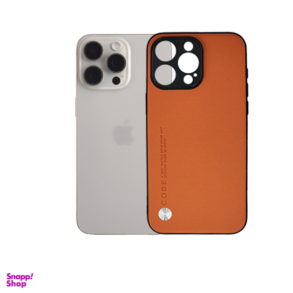 قاب گوشی موبایل چرمی لاکچری CODE مناسب اپل iPhone 15 Pro Max