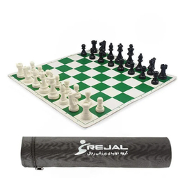 شطرنج فدراسیونی مدل رجال توپر به همراه کیف حمل