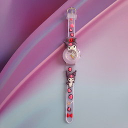 ساعت عقربه ای سیلیکونی دخترانه طرح کرومی کد 3
