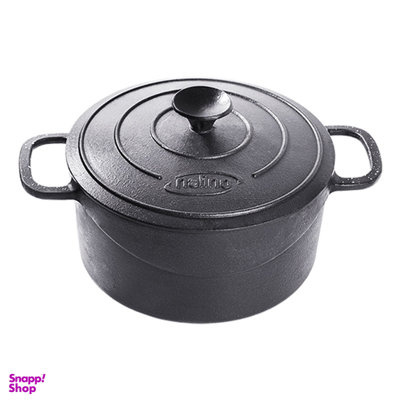 قابلمه چدن نالینو مدل درب چدن سایز 18