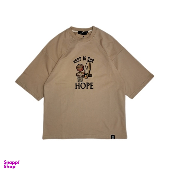 تیشرت مردانه طرح بسکتبالی کد kargadan mw30 رنگ بژ