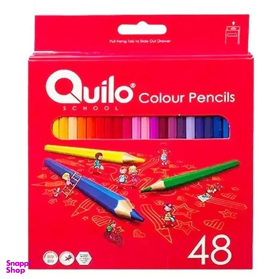 مداد رنگی 48 رنگ جعبه مقوایی کوییلو کد Q48