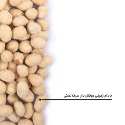 مغز بادام زمینی روکش دار سرکه‌ نمکی بارجیل