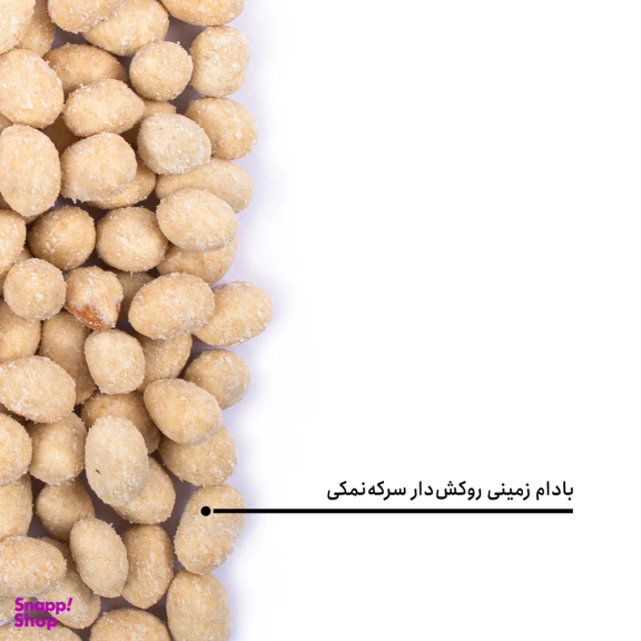 مغز بادام زمینی روکش دار سرکه‌ نمکی بارجیل