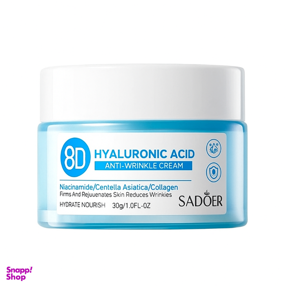 کرم ضد چروک سادور مدل هیالورونیک اسید وزن 30 گرم