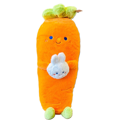 عروسک مدل هویج خرگوش به دست بالشتی سایز 60 سانتیمتر