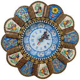 ساعت خاتم کاری درنیکا مدل سنتی طرح مرغ و گل کد 02