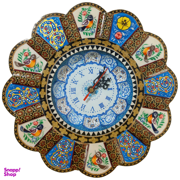 ساعت خاتم کاری درنیکا مدل سنتی طرح مرغ و گل کد 02