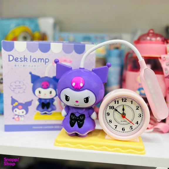 چراغ مطالعه و ساعت رومیزی مدل کرومی کد 03