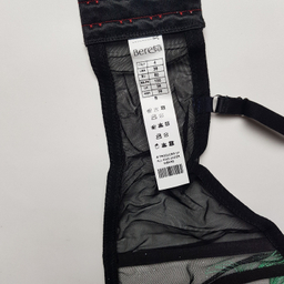 ست شورت و سوتین زنانه برتا مدل توری کد 1031ZG رنگ مشکی