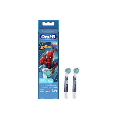 سری یدک مسواک برقی کودک اورال بی مدل Spider-Man بسته ۲ عددی