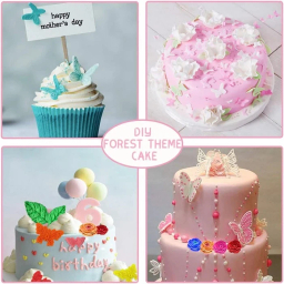 قالب فوندانت به گز طرح پروانه