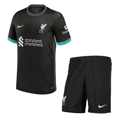 ست تیشرت و شلوارک ورزشی پسرانه مدل لیورپول Away 2025