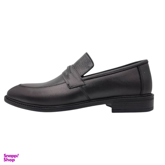 کفش رسمی مردانه چرم ریباری مدل E16 رنگ مشکی