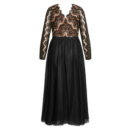 پیراهن بلند زنانه کد DRE03 رنگ مشکی