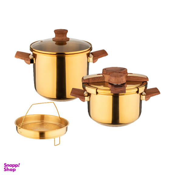 زودپز دوقلو کرکماز کد 7Pc گنجایش 7 و 5 لیتر