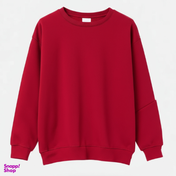 بلوز دخترانه مدل بیسیک کد M60043 رنگ قرمز