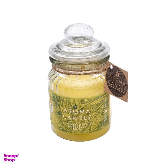 شمع معطر آروما کندل رایحه لیمو وزن 400 گرم