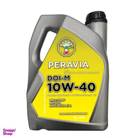 روغن موتور خودرو بنزینی و دیزلی پراویا مدل DOI-M 10W-40 حجم 4 لیتر