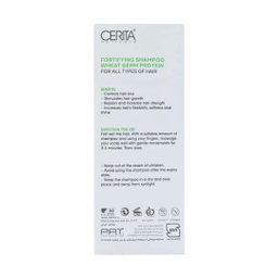 شامپو تقویت کننده و ضد‌ ریزش سریتا حاوی جوانه گندم مناسب موهای معمولی حجم 200 میلی‌ لیتر