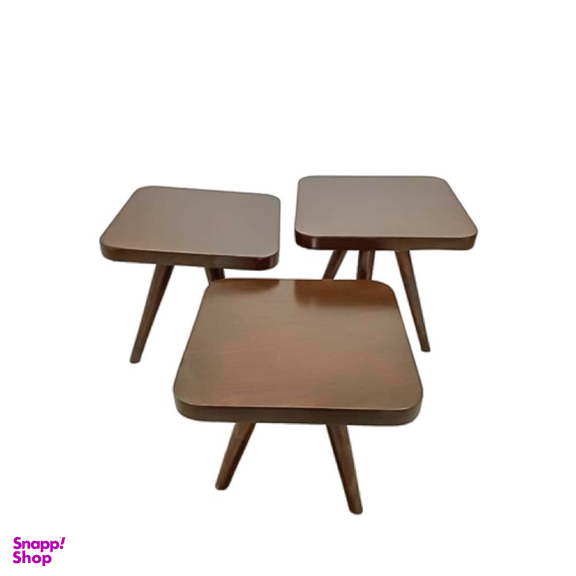میز عسلی مدل P200 پازلی مجموعه 3 عددی