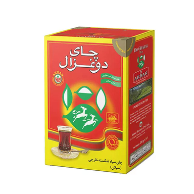 چای شکسته دو غزال مدل ساده وزن 250 گرم