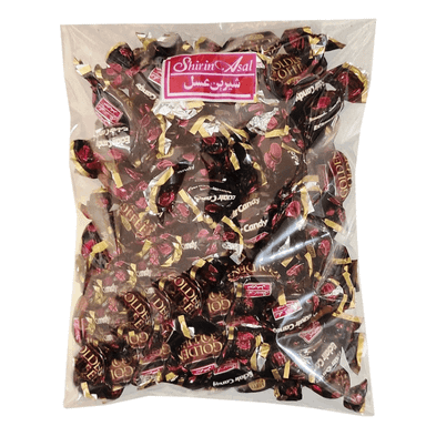 آبنبات مغزدار شیر قهوه گلدن کافی شیرین عسل وزن 500 گرم