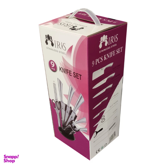 سرویس چاقو 9 پارچه آیریس کد 680