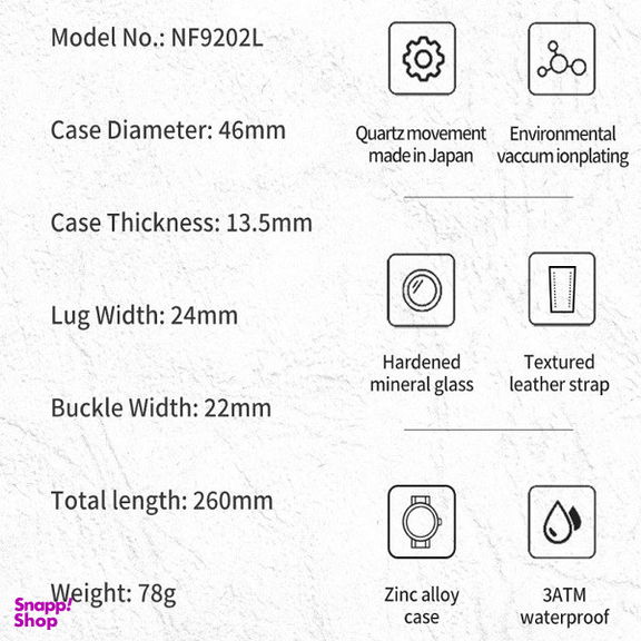 ساعت مچی عقربه ای مردانه نیوی فورس مدل 9202BK