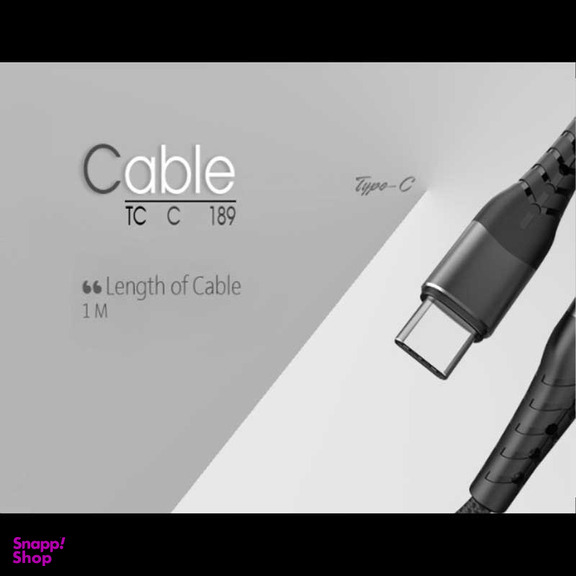 کابل تبدیل USB به USB-C تسکو مدل TCC 189 طول 1 متر
