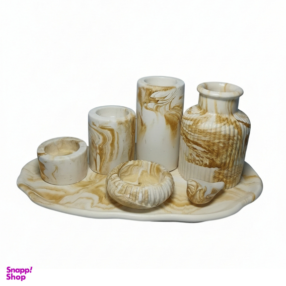 ست دکوری رومیزی مدل 033 مجموعه 7 عددی