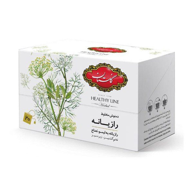 دمنوش مخلوط رازیانه گلستان بسته 20 عددی