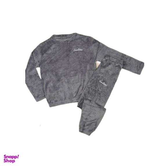 ست بلوز و شلوار زنانه مدل تدی کد Riv رنگ طوسی