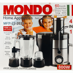 آبمیوه گیری 4 کاره موندو کد RAGA-MFP2025
