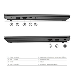 لپ تاپ 15.6 اینچی لنوو مدل V15 G4 IRU-i3 1315U-16GB DDR4-512SSD-TN-W کاستوم شده