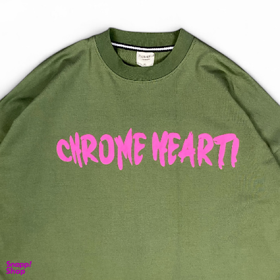 تیشرت طرح Chrome Heart کد C1 رنگ سبز