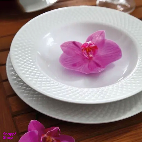سرویس غذاخوری 28 پارچه چینی زرین ایران مدل White 2 سری رادیانس درجه عالی