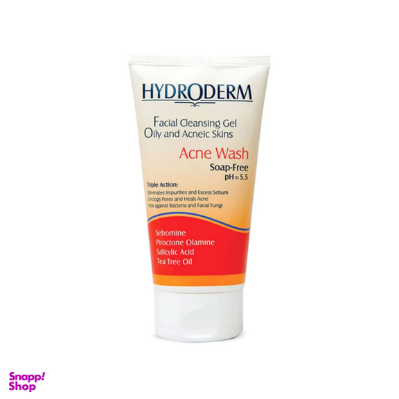 ژل شستشو صورت هیدرودرم مدل Acne Wash حجم 150 میلی لیتر